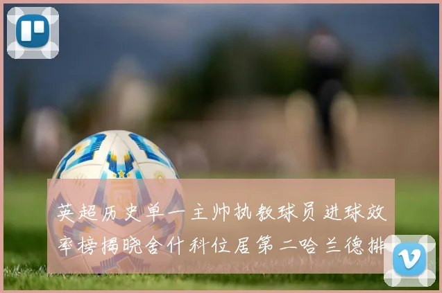 英超历史单一主帅执教球员进球效率榜揭晓舍什科位居第二哈兰德排名第五